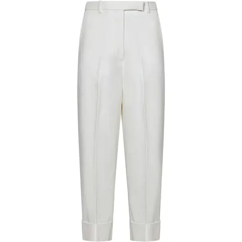 High-Waisted Tailored Trousers , female, Sizes: XS, 2XS, S - Thom Browne - Modalova