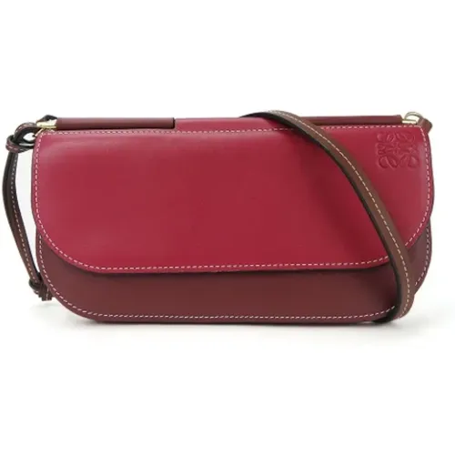 Pre-owned Cross Body Bags, female, , Size: ONE SIZE Pre-owned Leather shoulder-bags - Loewe Pre-owned - Modalova