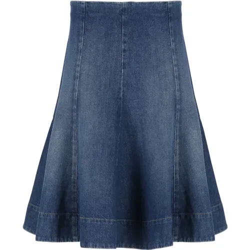 Cotton Flared Skirt , female, Sizes: XS - Khaite - Modalova