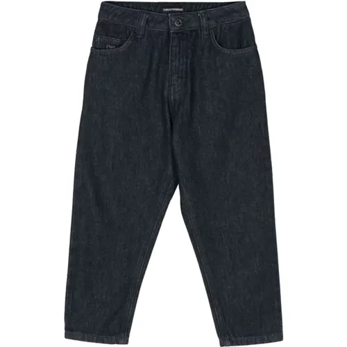 Zeitgemäße gewaschene Denim-Jeans für Kinder - Armani - Modalova