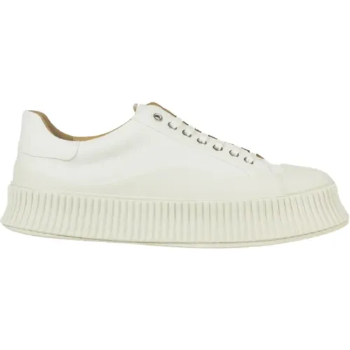 Low Laced Bio Cotton Sneaker , male, Sizes: 9 UK - Jil Sander - Modalova