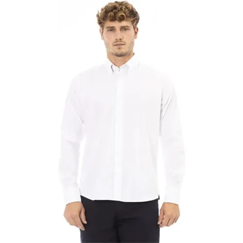 Weiße Baumwollhemd , Herren, Größe: 3XL - Baldinini - Modalova