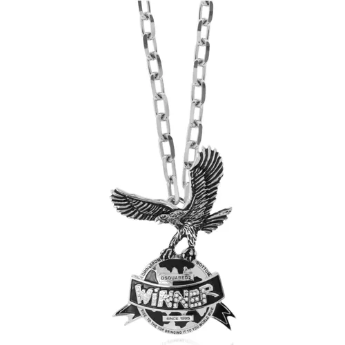 Necklaces, male, , Size: ONE SIZE Necklace with pendant - Dsquared2 - Modalova