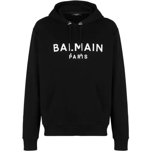 Hoodies, male, , Size: L Logo Hoodie - Balmain - Modalova