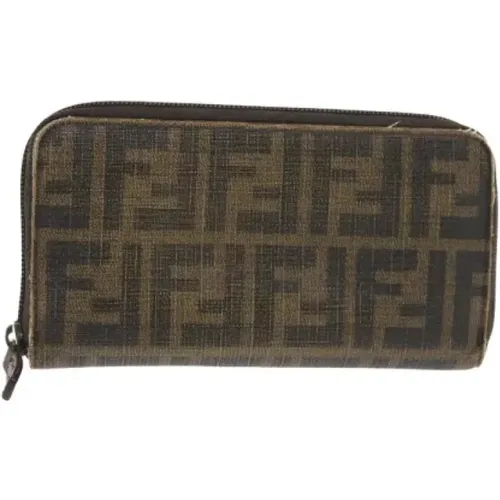 Pre-owned Wallets, female, , Size: ONE SIZE Pre-owned Canvas wallets - Fendi Vintage - Modalova