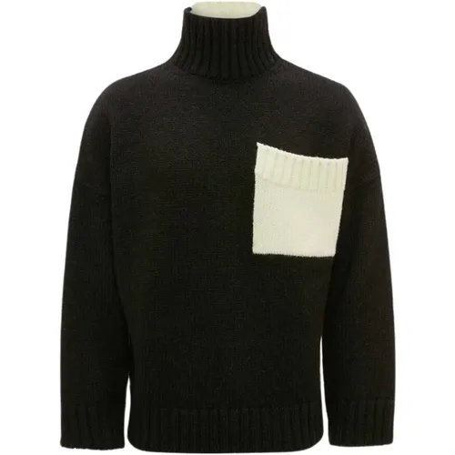 Pullover mit Kontrast-Patch-Tasche , Herren, Größe: L - JW Anderson - Modalova