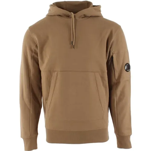 Brauner Pullover mit Erhöhtem Polar Muster , Herren, Größe: 2XL - C.P. Company - Modalova