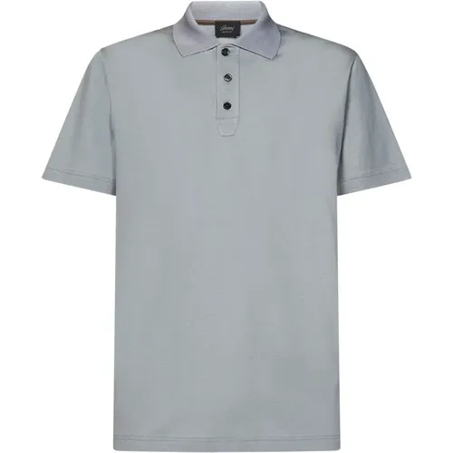 T-shirts and Polos Grey , male, Sizes: L, XL, S, M, 2XL - Brioni - Modalova