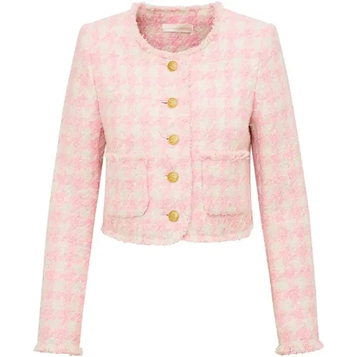 Chic Antoine Tweed Jacket , Damen, Größe: L - LOVESHACKFANCY - Modalova