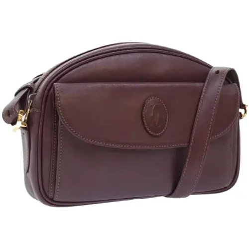 Pre-owned Cross Body Bags, female, , Size: ONE SIZE Pre-owned Leather shoulder-bags - Cartier Vintage - Modalova