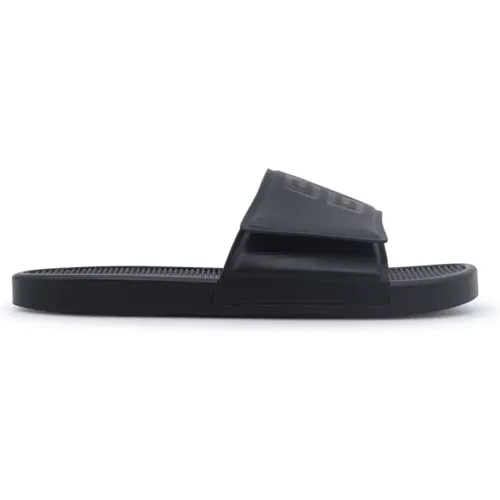 Flat Slide Sandals in , male, Sizes: 10 UK, 7 UK, 8 UK, 9 UK - Givenchy - Modalova