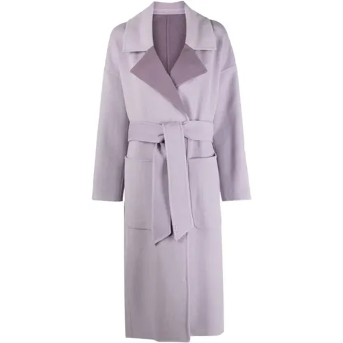 Wool Reversible Wrap Coat , female, Sizes: M, L - Calvin Klein - Modalova