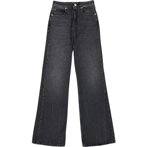 Ausgestellte Jeans in schwarzem Denim , Damen, Größe: W31 - Ami Paris - Modalova