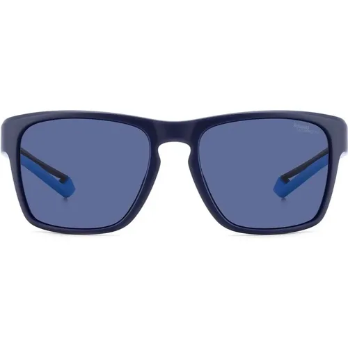 Sunglasses, male, , Size: 56 MM Matte Sunglasses - Polaroid - Modalova