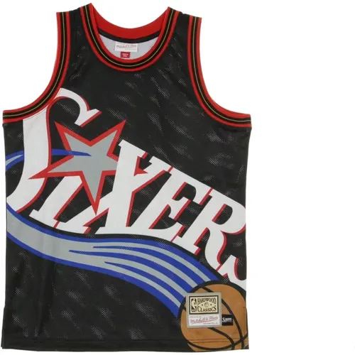 Sportswear, male, , Size: L NBA Big Face Basketball Tank Top - Mitchell & Ness - Modalova