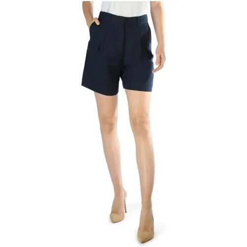 Linen Logo Shorts , female, Sizes: XS, 2XS - Tommy Hilfiger - Modalova