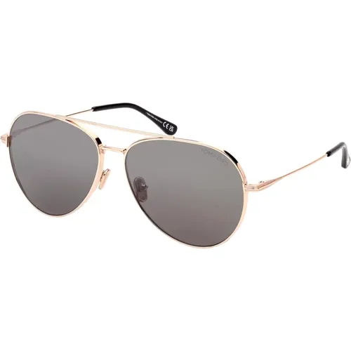 Dashel-02 Sunglasses in Shiny Rose Gold/Grey - Tom Ford - Modalova