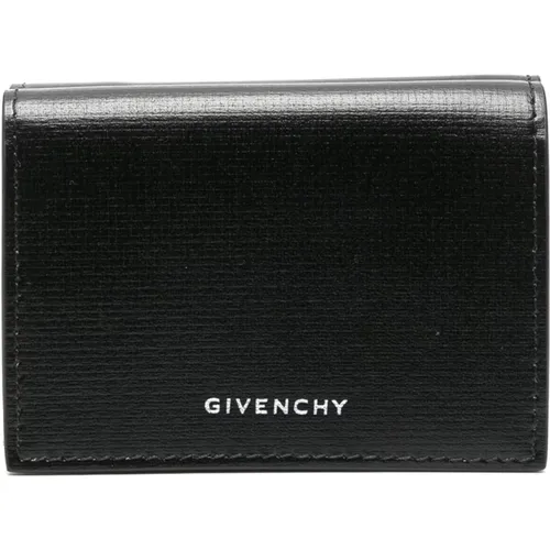 Leather Trifold Wallet , male, Sizes: ONE SIZE - Givenchy - Modalova
