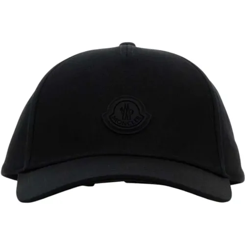 Caps, unisex, , Size: ONE SIZE Cotton Baseball Cap Logo - Moncler - Modalova