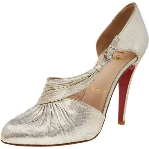 Pre-owned Fabric heels , female, Sizes: 5 UK - Christian Louboutin Pre-owned - Modalova