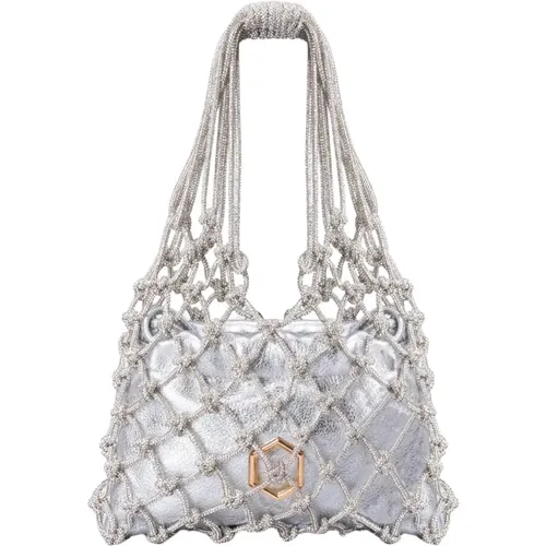 Handbags, female, , Size: ONE SIZE Carrie Mini Bag - Crystal Design - Hibourama - Modalova