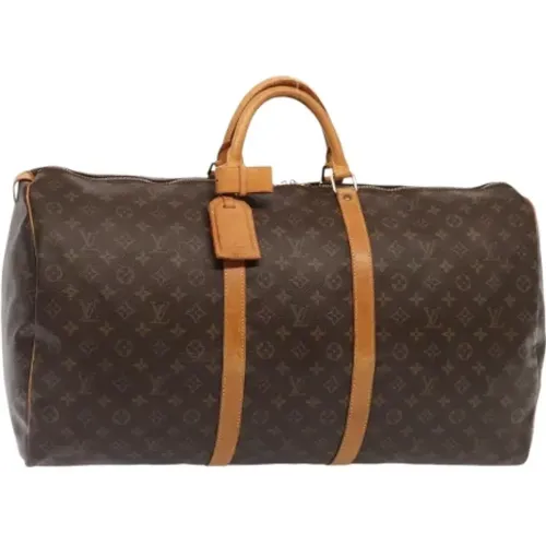 Pre-owned Weekend Bags, female, , Size: ONE SIZE Pre-owned Canvas travel-bags - Louis Vuitton Vintage - Modalova