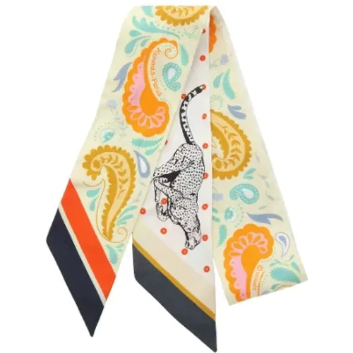 Pre-owned Scarves, female, , Size: ONE SIZE Pre-owned Silk scarves - Hermès Vintage - Modalova