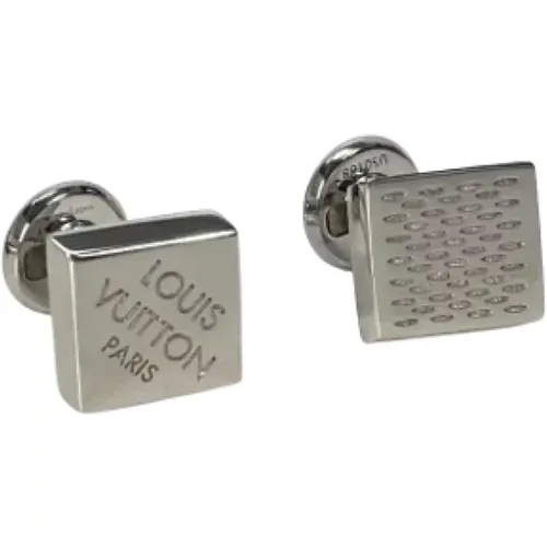 Pre-owned Metal earrings , male, Sizes: ONE SIZE - Louis Vuitton Vintage - Modalova