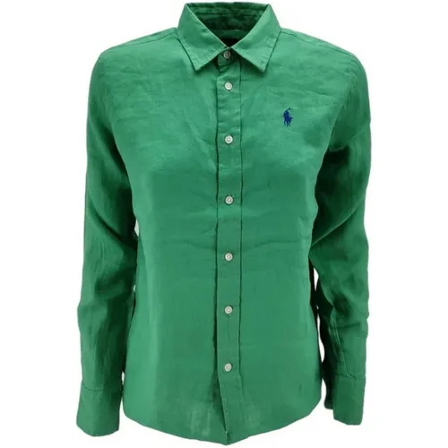Grüne Herrenhemden , Damen, Größe: L - Ralph Lauren - Modalova
