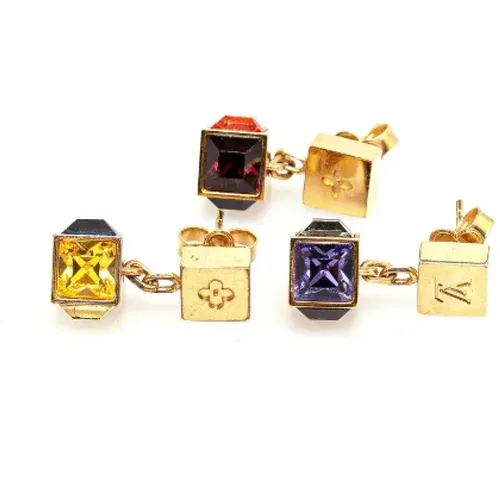 Pre-owned Jewellery, female, , Size: ONE SIZE Pre-owned Metal earrings - Louis Vuitton Vintage - Modalova