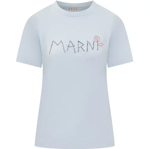 T-Shirts,Lässiges Baumwoll T-Shirt - Marni - Modalova