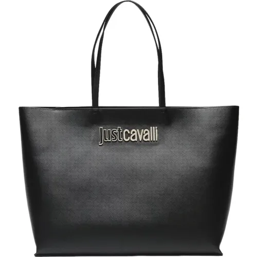 Faux Leather Shopping Bag , female, Sizes: ONE SIZE - Just Cavalli - Modalova