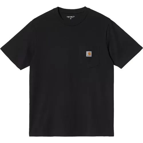 Schwarzes T-Shirt mit Tasche - Carhartt WIP - Modalova