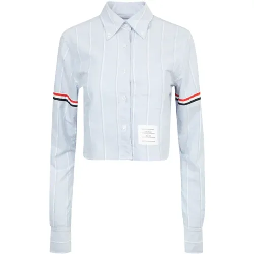 Classic Button-Up Shirt , female, Sizes: S, XS, 2XS - Thom Browne - Modalova