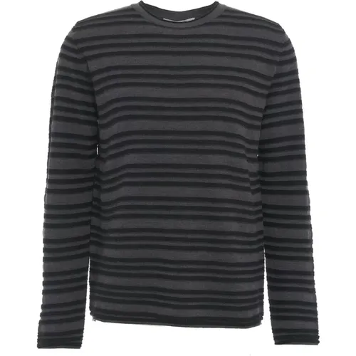 Grauer Strickpullover Aw24 Handwäsche , Herren, Größe: XL - Mauro Grifoni - Modalova