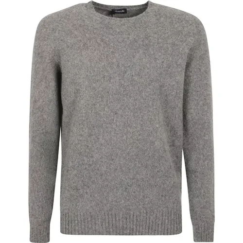 Grey Crew Neck Sweater , male, Sizes: M, XL, S - Drumohr - Modalova