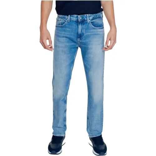 Blaue Baumwoll-Lycra Herren Jeans , Herren, Größe: W34 L32 - Tommy Jeans - Modalova