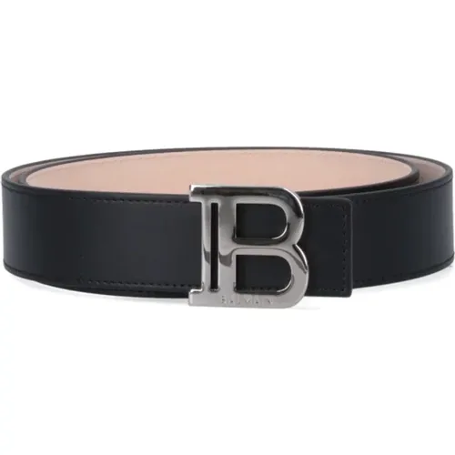 Reversible Leather Belt , male, Sizes: 120 CM, 95 CM, 105 CM - Balmain - Modalova