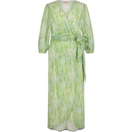 Blossom Midi Dress Green , female, Sizes: XS - Freebird - Modalova