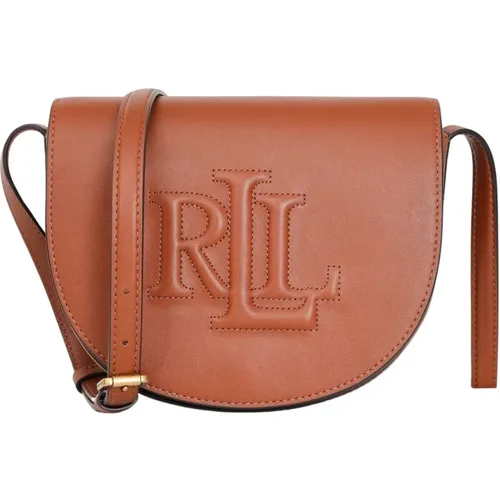 Cross Body Bags, female, , Size: ONE SIZE Medium Witley Leather Shoulder Bag - Ralph Lauren - Modalova