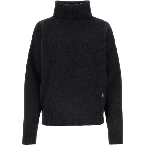 Anthrazit Wollpullover , Damen, Größe: S - Sporty & Rich - Modalova