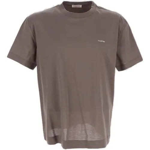 Printed Crewneck T-Shirt , male, Sizes: L, M, XL - Valentino - Modalova