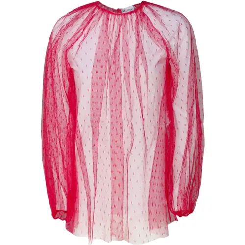 Fuchsia Shirts by R.e.d. Valentino , female, Sizes: 2XS - RED Valentino - Modalova