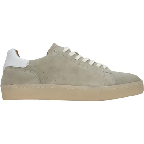 Sneakers, male, , Size: 8 US Men's Light Sneakers made of Genuine Velour Er00117598 - Estro - Modalova