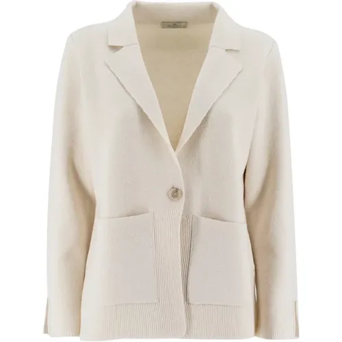 Wool Silk Cashmere Jacket , female, Sizes: 2XL - Panicale - Modalova
