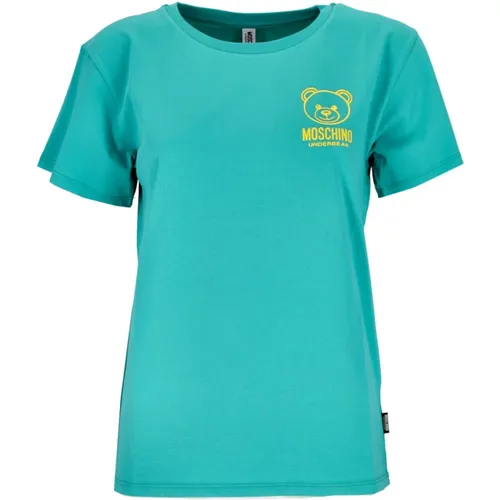 T-shirts and Polos 1V6A070344060374 , female, Sizes: XS - Moschino - Modalova
