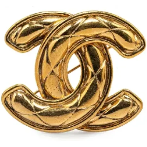 Pre-owned Jewellery, female, , Size: ONE SIZE Pre-owned Metal brooches - Chanel Vintage - Modalova