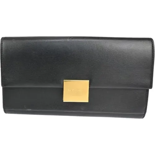 Pre-owned Wallets, female, , Size: ONE SIZE Pre-owned Leather wallets - Yves Saint Laurent Vintage - Modalova