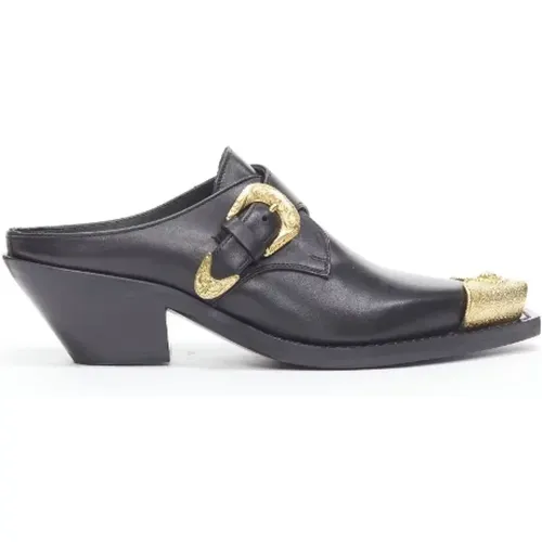 Pre-owned Leather flats , female, Sizes: 4 UK - Versace Pre-owned - Modalova