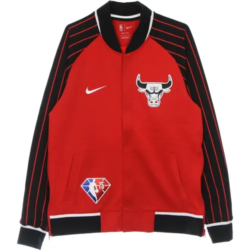 Bomber Jackets, male, , Size: XL Chicago Bulls Lightweight Sweatshirt - Nike - Modalova